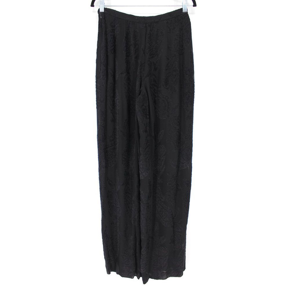 Giorgio Armani Floral Wide Leg Hight Rise Pants 44 - Picture 3 of 5